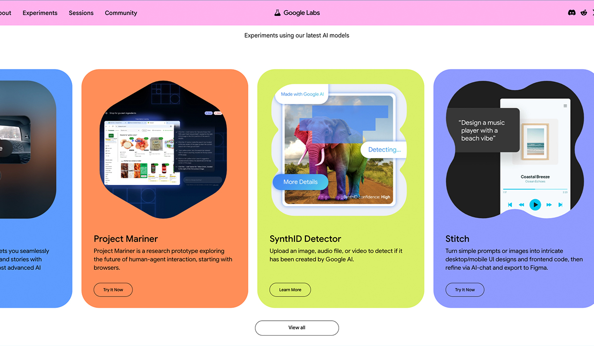 La Interfaz de los Google Labs: una exploración a través de sus experimentos
